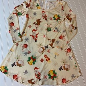 Aphratti Women's Long Sleeve X-mas  Xs Swing Dress